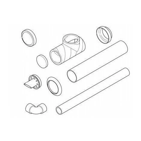 SAUNIER DUVAL Kit Complet Ventouse Isolee 2 SAUNIER DUVAL Kit Complet Ventouse Isolee