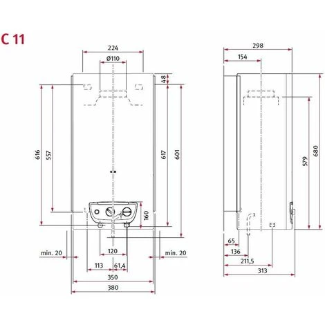 Chauffe Bain OPALIA C14Z Piezo Bas NOx, Gaz De Ville, Avec Veilleuse Saunier Duval 4 Chauffe Bain OPALIA C14Z Piezo Bas NOx, Gaz De Ville, Avec Veilleuse Saunier Duval – Image 2