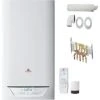 PACK CHAUDIERE GAZ MURALE ISOMAX CONDENS F30 30 KW SAUNIER DUVAL DOSSERET ET VENTOUSE INCLUS